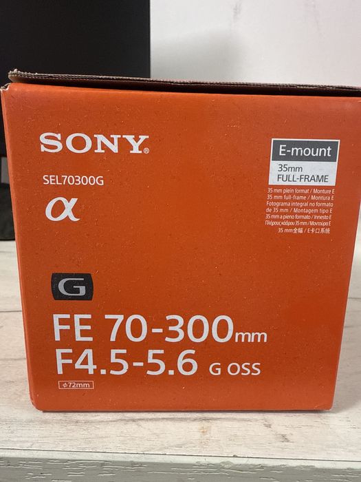 Obiectiv Sony FE70-300mm F4.5-5.6 G OSS Nou Sigilat