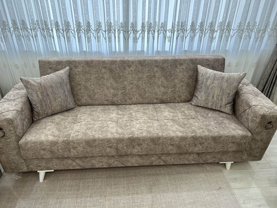 Комплект дивани 3+3+1+1 | Функция сън + ракла | Отлично състояние