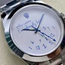 Автоматичен часовник Rolex Datejust "Who Cares I'm Already Late"