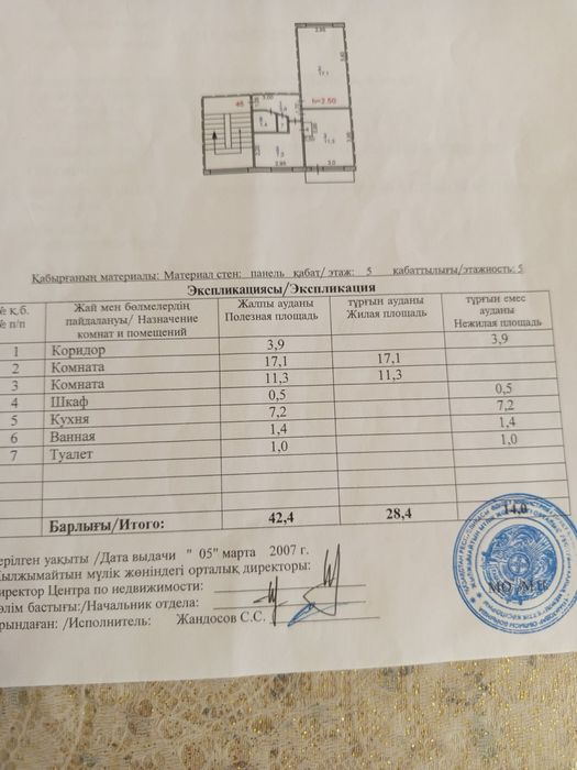 Продам 2х комнатную квартиру Район Вокзала