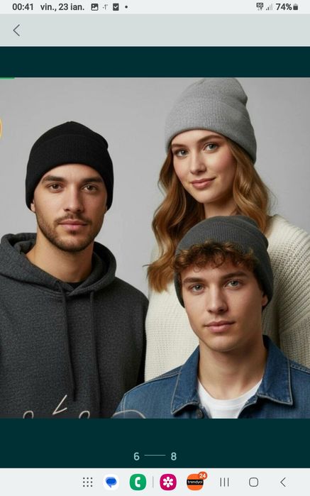 Papuci captusiti cu blana + Bonus ciorapi și căciulă NOI - IDEE CADOU