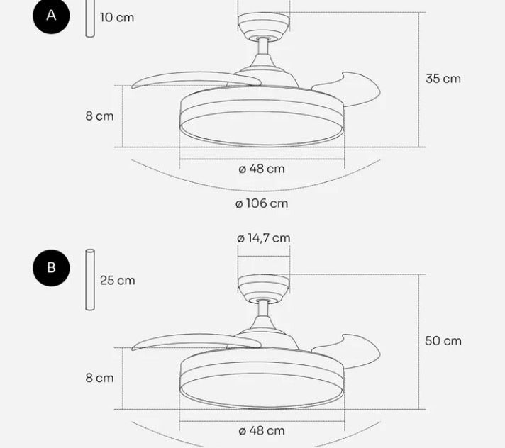 Ventilator de tavan MELLERWARE Brizy Bright Foldable