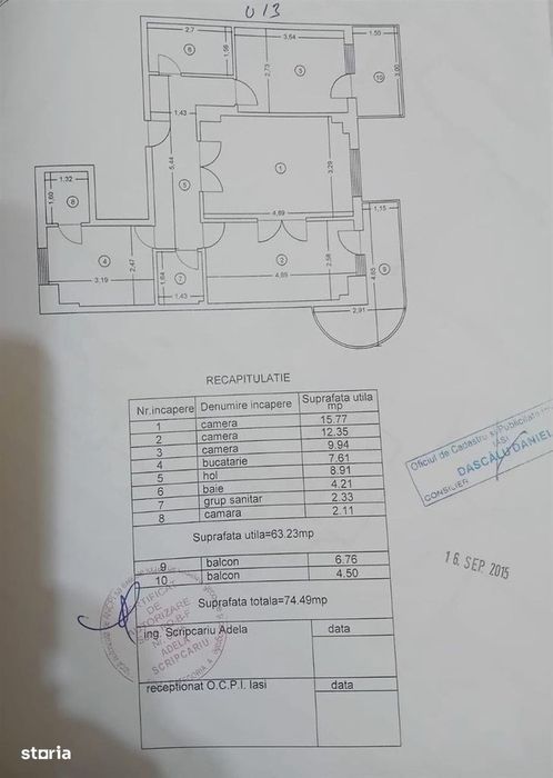 Apartament 3 camere de vanzare Gara