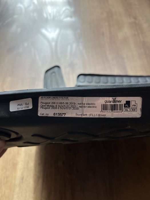 Covorașe/preșuri față-spate Opel Mokka B/Corsa F, Peugeot 208/2008