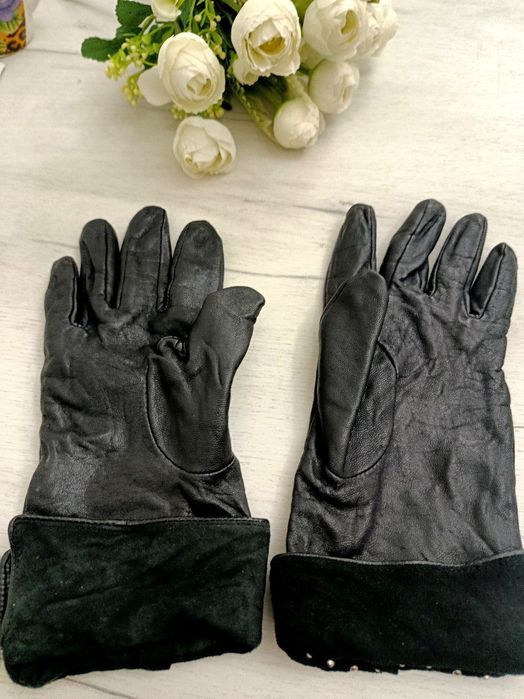 Перчатки кожаные