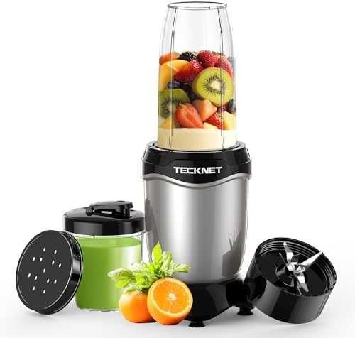 Нов Мощен Блендер 600W Смутита Шейкове Лед Ядки 500ml 150ml 25000 RPM с Чаша За Пътуване