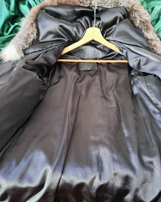 Дамско зимно яке от естествена кожа