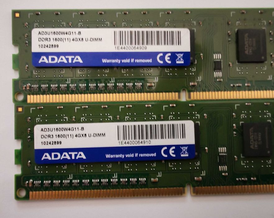 Memorie PC Adata 8GB (2x4GB) DDR3 1600MHz
