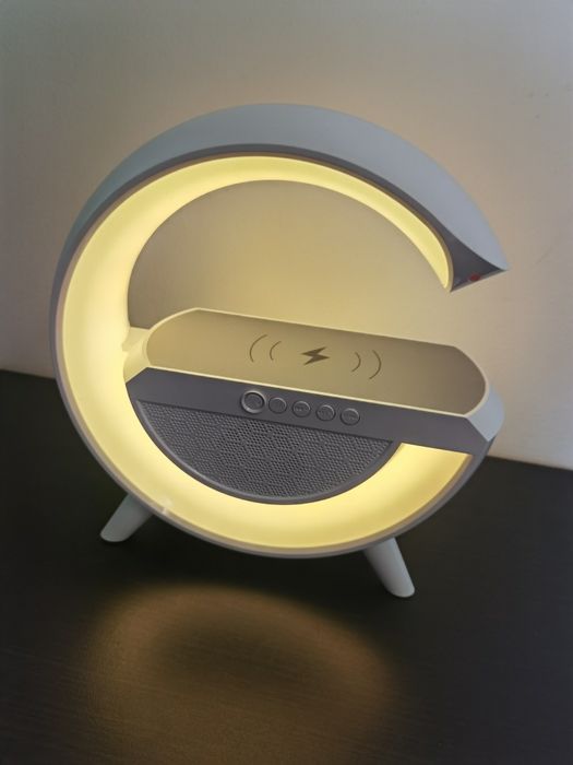 Boxa bluetooth, încărcare wireless, lumini. NOU