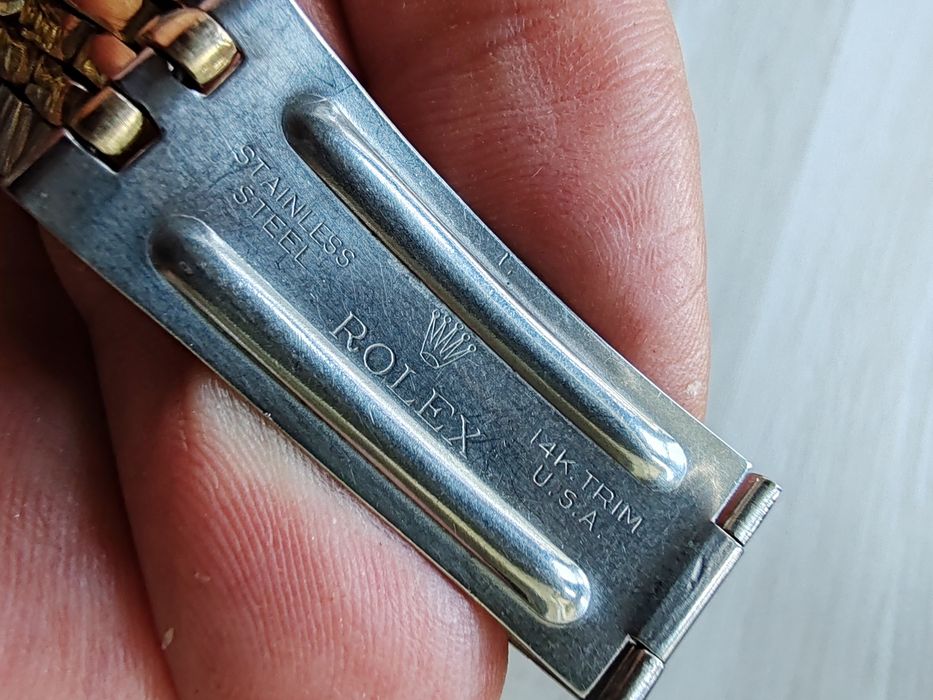 Bratara Rolex Jubilee Aur-oțel, 18 grame Aur de 14k