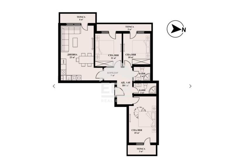 Продава се Многостаен апартамент в София, Люлин 5 - 127 кв.м за 893 €/кв.м - Снимка #1