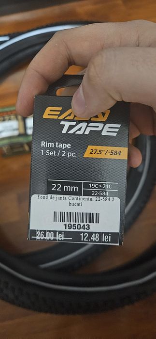 Anvelope WTB + Camere Maxis + Fond de janta Continental
