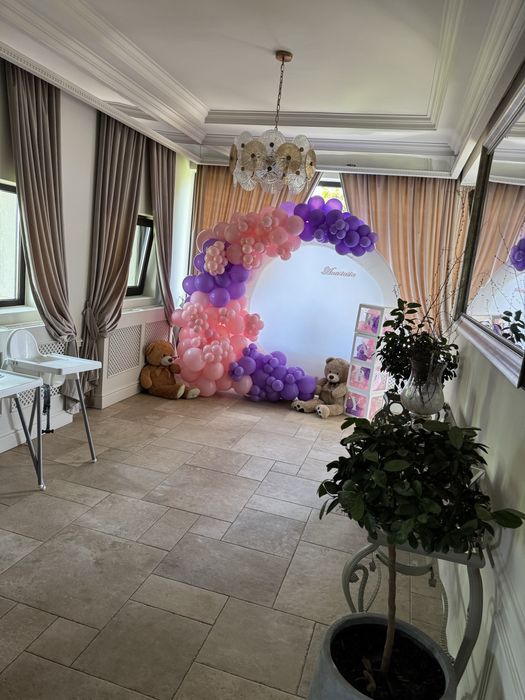 Decor nunta /botez /arcada baloane /arcada flori