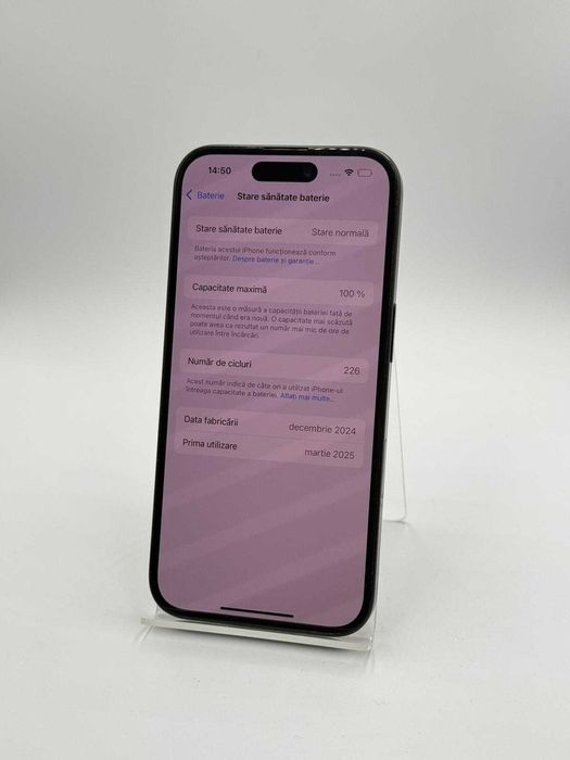 Iphone 16 / 128 GB 100% BAT / Factura / Garantie #50775