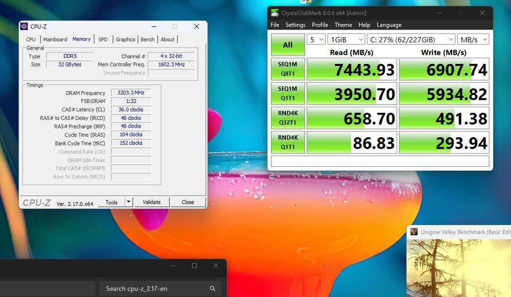 Mini ITX PC,RX 9700XT, 32Gb 6400Mhz, ryzen 7 7800x3d, 850w PSU )
