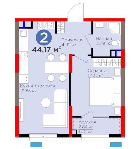 Готовый бизнес! 2-комнатная квартира в ЖК NRG SADO живи и зарабатывай!