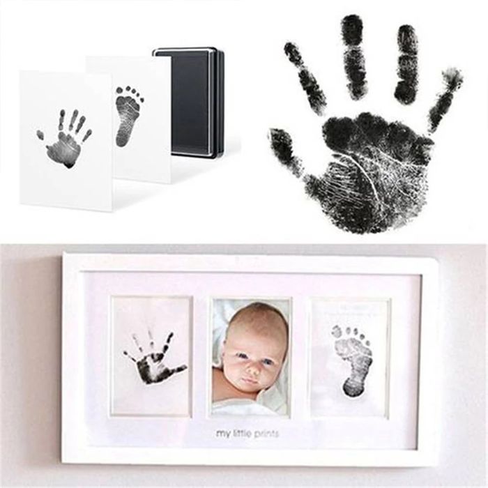 Kit Amprenta cu tus pentru Bebeluș-Hand and Footprint