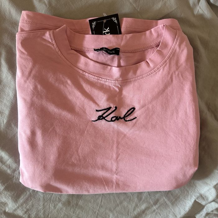 лот розови дрехи тениска karl bershka zara