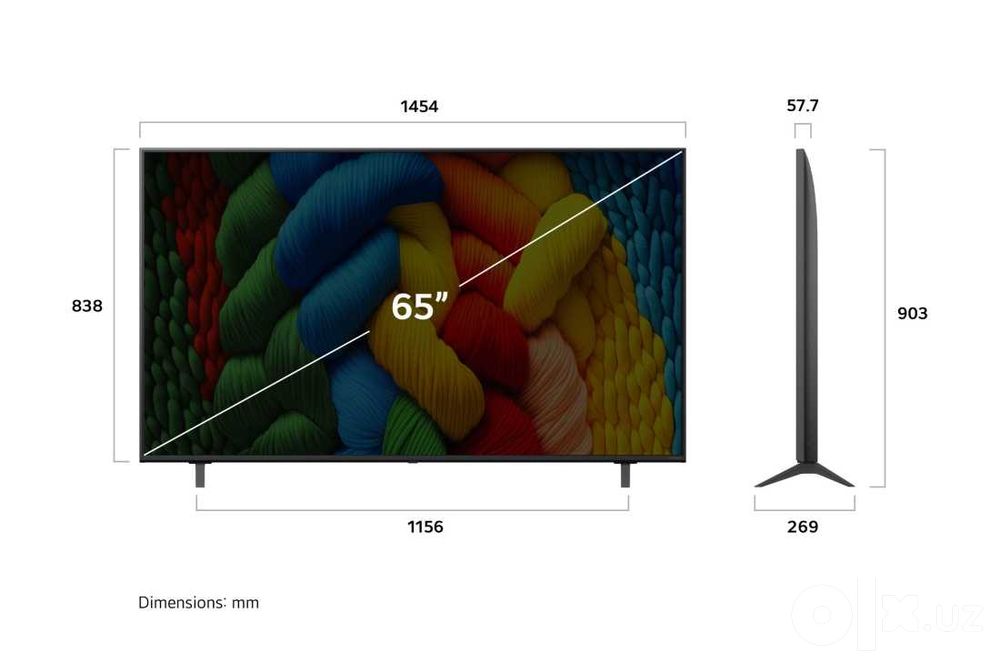 Телевизор 65 дюймов LG NanoCell AI NANO81 4K 2025 года Новый