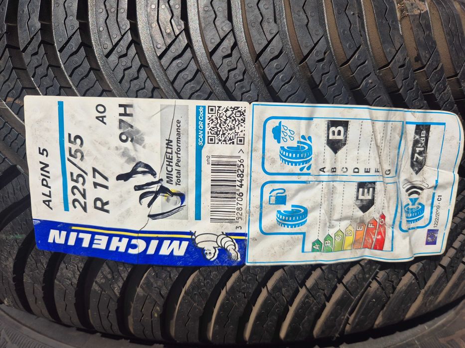 4 Anvelope M+S IARNA - 225/55/17 - Michelin Alpin 5 - OEM AUDI - NOI - DOT 2018 !
