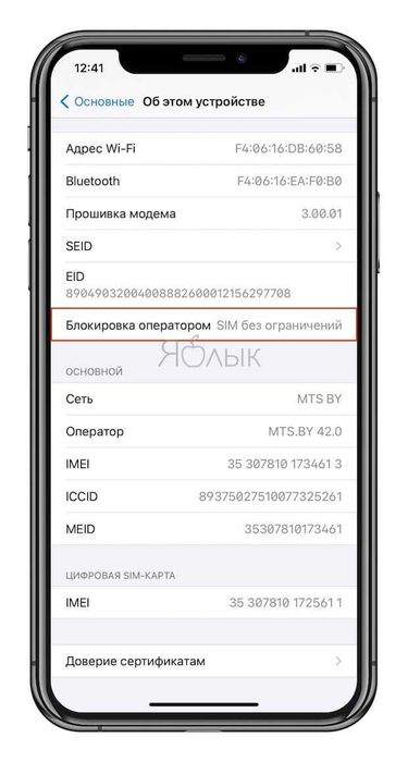 Официальная отвязка (разблокировка) iPhone Sim-Lock