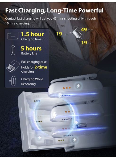 Безжичен микрофон. Type C. iOS. Iphone. SYNCO P2. Влог. Брошка. Видео.