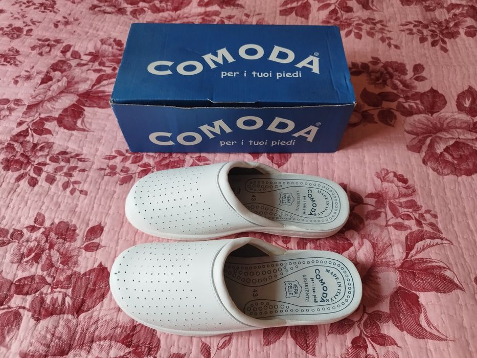 Сабо Comoda, размер 43, бяло