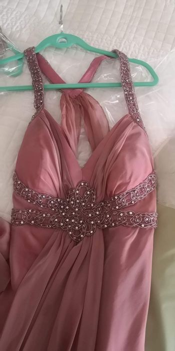 Rochie de seara lunga roz