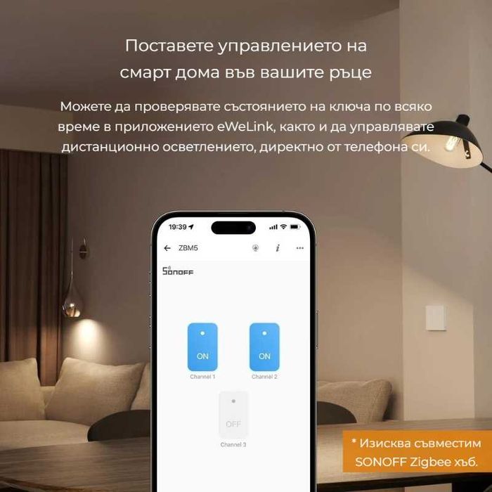 SONOFF SwitchMan ZBM5-86 – Zigbee интелигентен стенен ключ