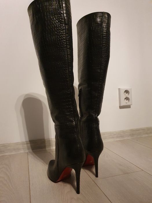 Cizme piele snake stil Louis Vuitton