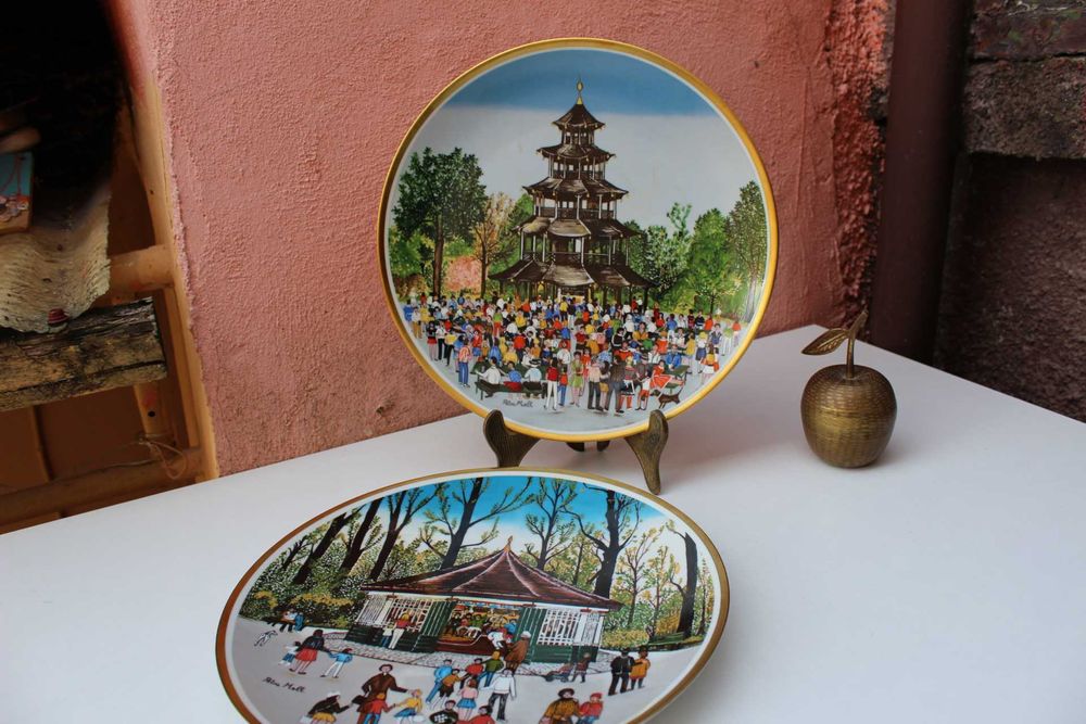 Set 2 farfurii anotimpuri HUTSCHENREUTHER Petra Moll, editie limitata