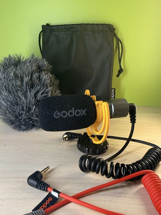 Microfon shotgun Godox pentru cameră / vlog / YouTube