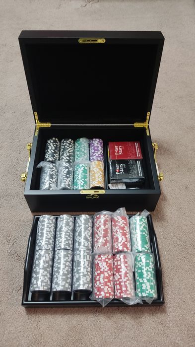 Покерный набор 500 фишек + бонусы