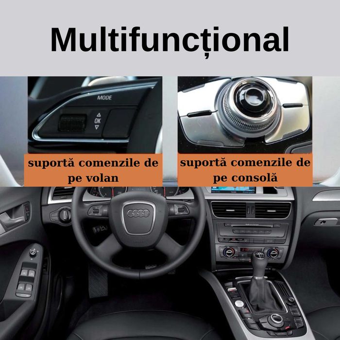 Adaptor Bluetooth GITANK 300 2G pentru Audi A4, A5, A6 A8, Q7 (2006–2009) cu interfață AMI, MMI 2G