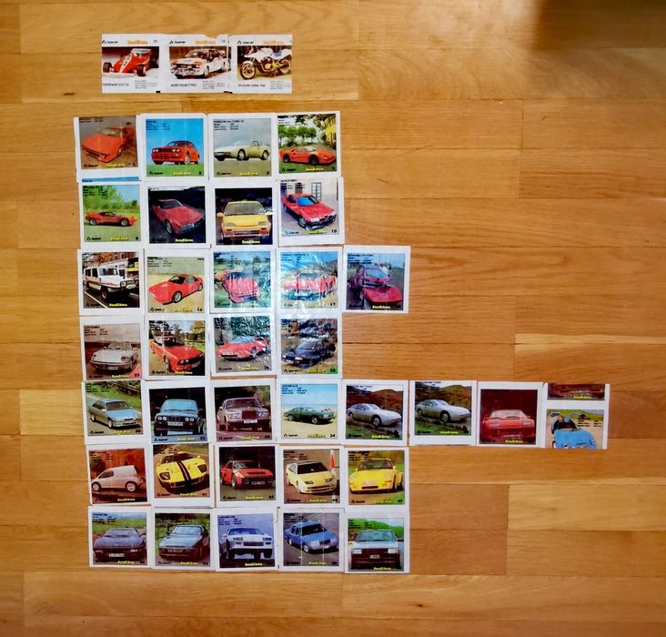 Колекция от картички с коли "BomBibom"