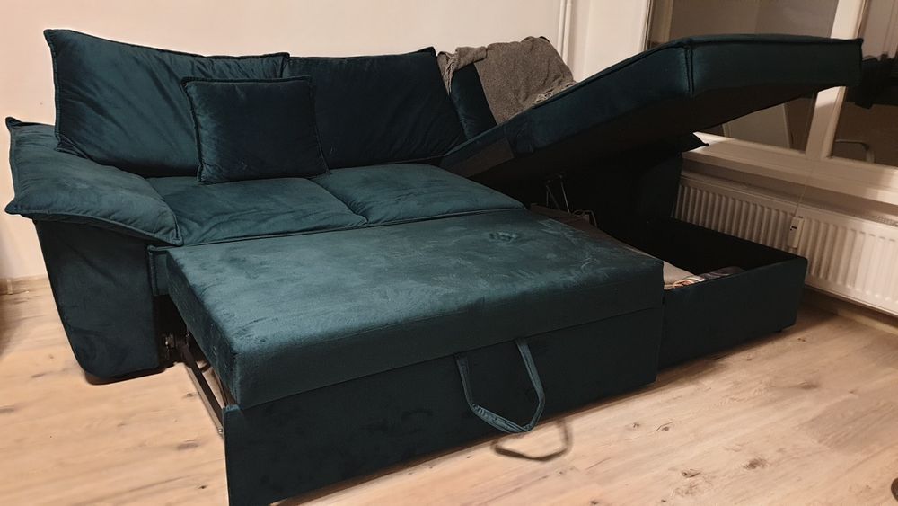 Разтегателен диван с ракла