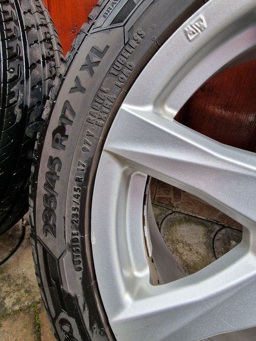 jante aluminiu 5x112 R17 cu anvelope noi