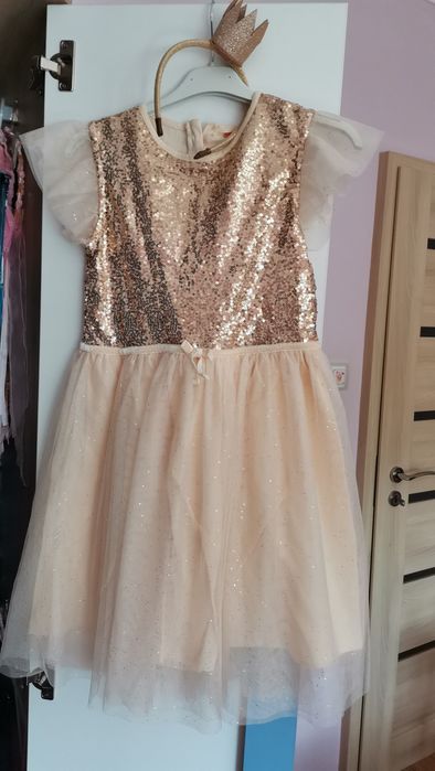 Детска рокля + диадема подарък за принцеса