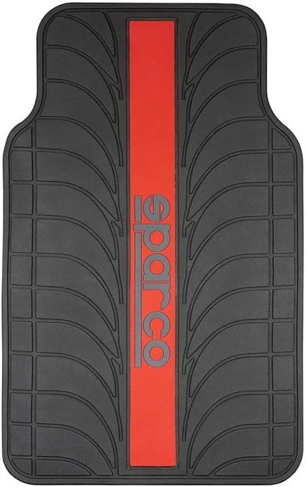 Комплект универсални автомобилни стелки Sparco с Червени елементи.