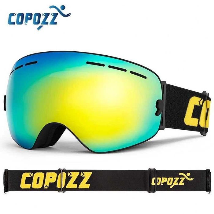 COPOZZ Ochelari de ski snowboard unisex protectie UV400, anti aburire
