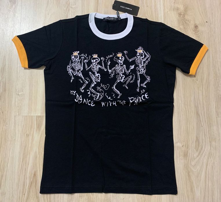 Нови мъжки тениски в четно и бяло Dolce Gabanna