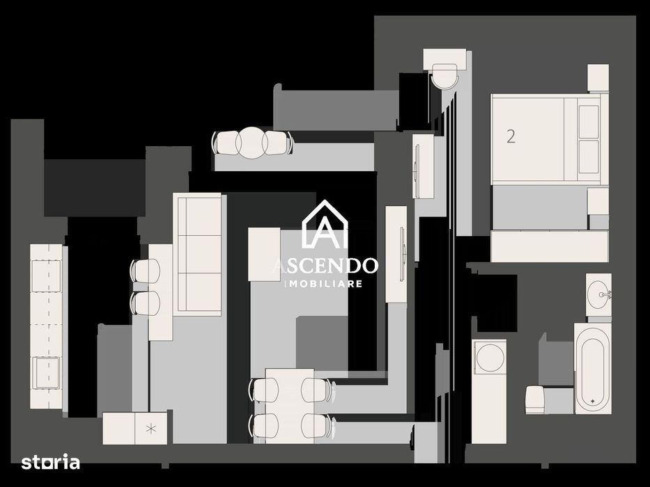 AFI Home North - Apartament 2 camere, cu balcon, etaj 4, pet friendly