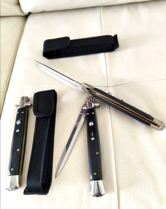 Briceag Stileto cu buton și blocator 34cm, Cuțit italian Stileto