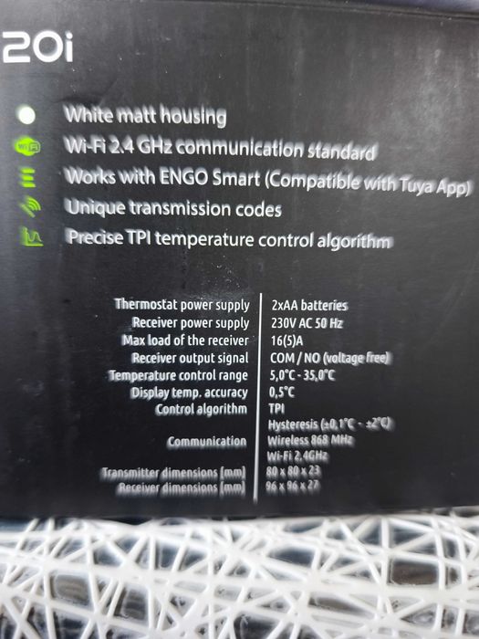 Wi-fi Термостат Engo