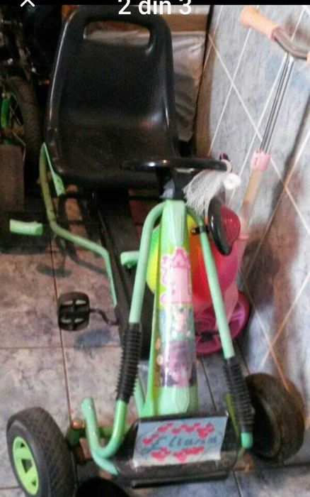 Kart cu pedale profesional copii 4-9 ani, reglabil,ca nou.
