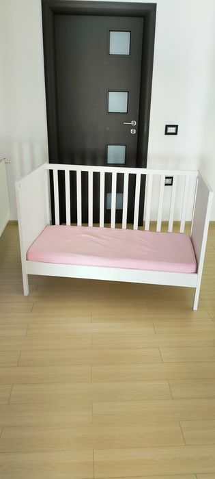 Pătuț bebe și saltea cocos