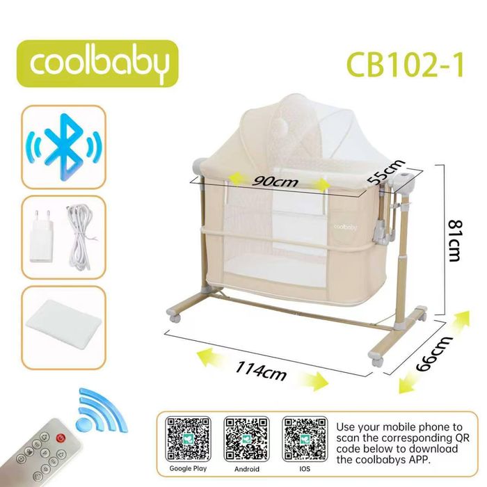 Coolbaby elektronniy belanchak, lyulka manej bo'ladi 0+ kravat xam bol