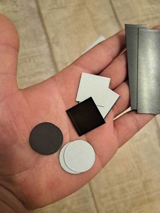 Magneti patrati pt poze adezivi 2.5 cm 2000 buc (cabina foto, oglinda)