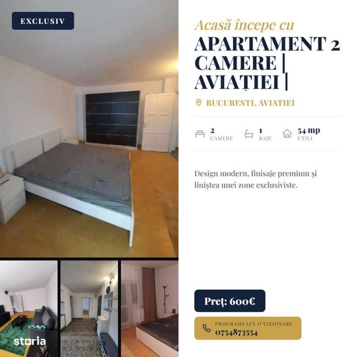 Apartament 2 camere | Aviatiei | renovat | 5 minute de metrou |