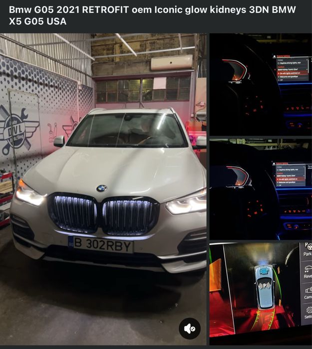 Grile iluminate bmw G05 x5 iconic glow RETROFIT OEM